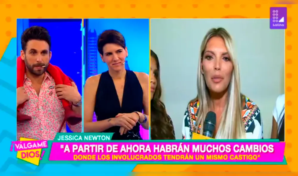 Jessica Newton descubre que integrante del Miss Perú difundió video de Anyella