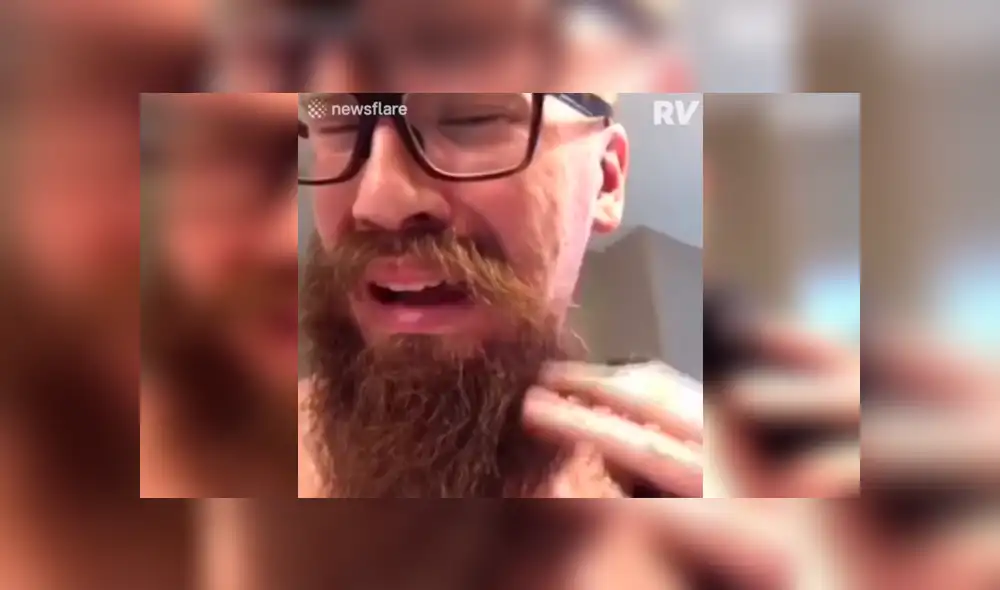Facebook viral: hombre se quita la barba tras 2 años sin afeitarse y así luce [VIDEO] 