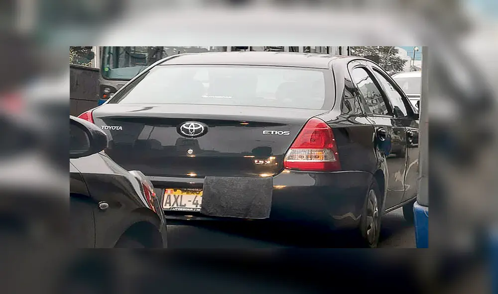 Descubierto. Este vehículo fue captado ayer circulando por uno de los corredores viales.