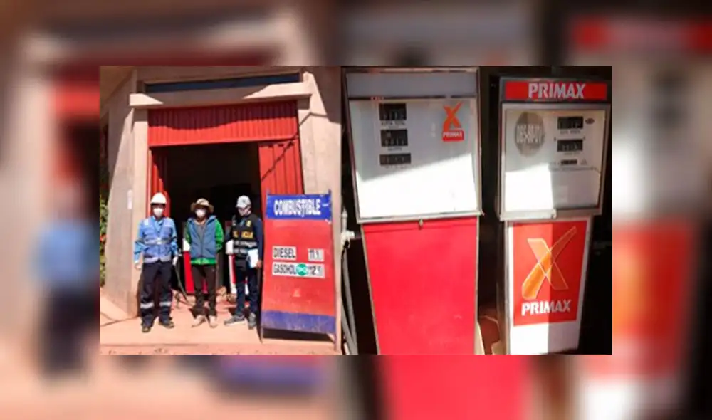 Al interior del inmueble hallaron dos surtidores de combustible. Al interior del inmueble hallaron dos surtidores de combustible.