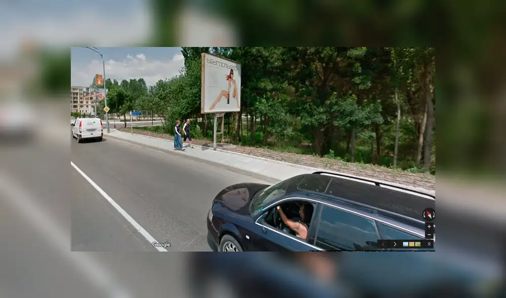Google Maps: En Bulgaria una sensual publicidad viene generando accidentes de transito [FOTOS] 