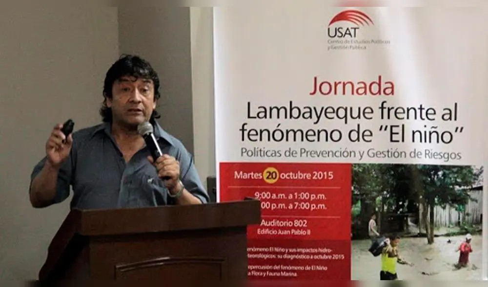 Hugo Pantoja jefe del Senamhi de Lambayeque