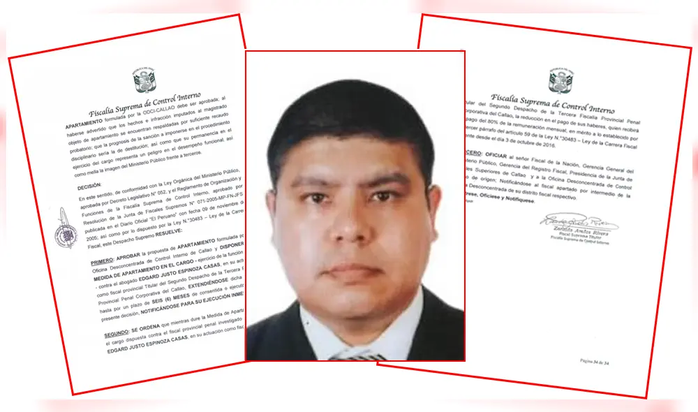 La finalidad de la audiencia es decidir si se prolonga la suspensión de funciones del fiscal Edgar Espinoza Casas, quien estaría involucrado en el caso de Los Cuellos Blancos del Puerto. Foto: La República La finalidad de la audiencia es decidir si se prolonga la suspensión de funciones del fiscal Edgar Espinoza Casas, quien estaría involucrado en el caso de Los Cuellos Blancos del Puerto. Foto: La República
