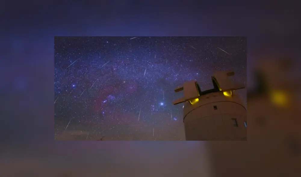 Lluvia de estrellas Perseidas vistas desde la Tierra. El radiante de este fenómeno proviene de la constelación de Perseo. Foto: difusión