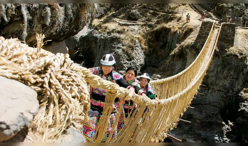 El último puente inca tiene reconocimiento de la Unesco. Foto: Archivo La República El último puente inca tiene reconocimiento de la Unesco. Foto: Archivo La República