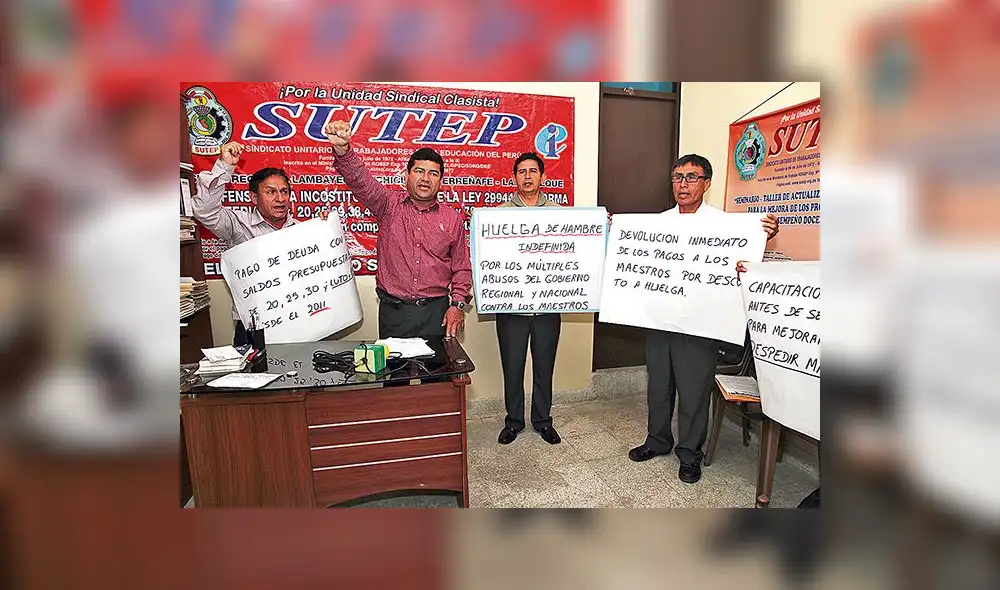 Cebero Guerrero resaltó la función de integrantes del Sutep en la exigencia de pagos de deudas sociales. Foto: La República