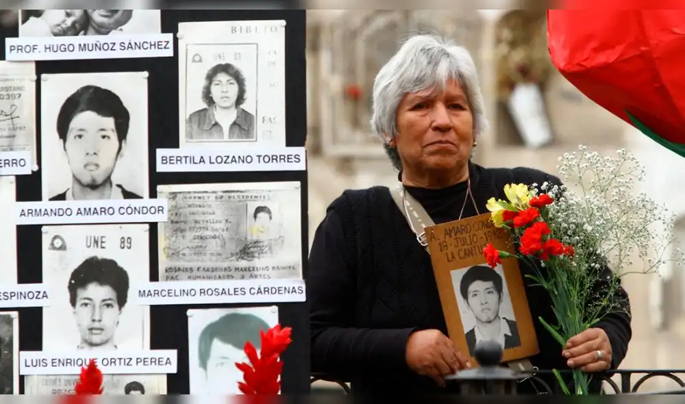 Raida Cóndor es madre de Armando Amaro, uno de los estudiantes asesinados en la masacre de la Cantuta, en el año 1992. Foto: La República.