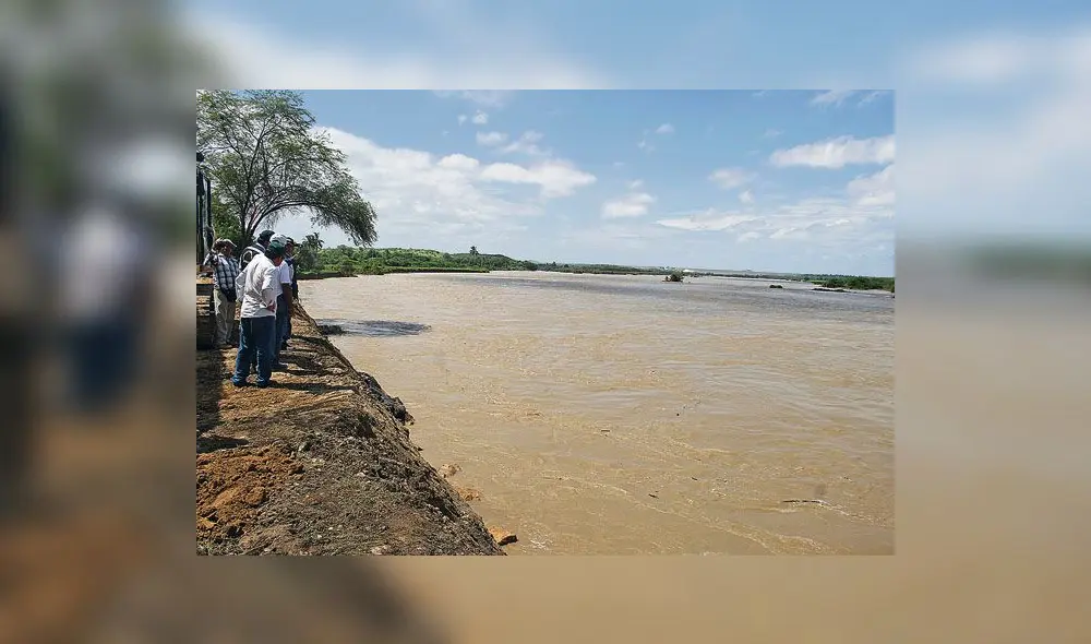 El río Chira mantiene en alerta a la población y autoridades. Foto: La República
