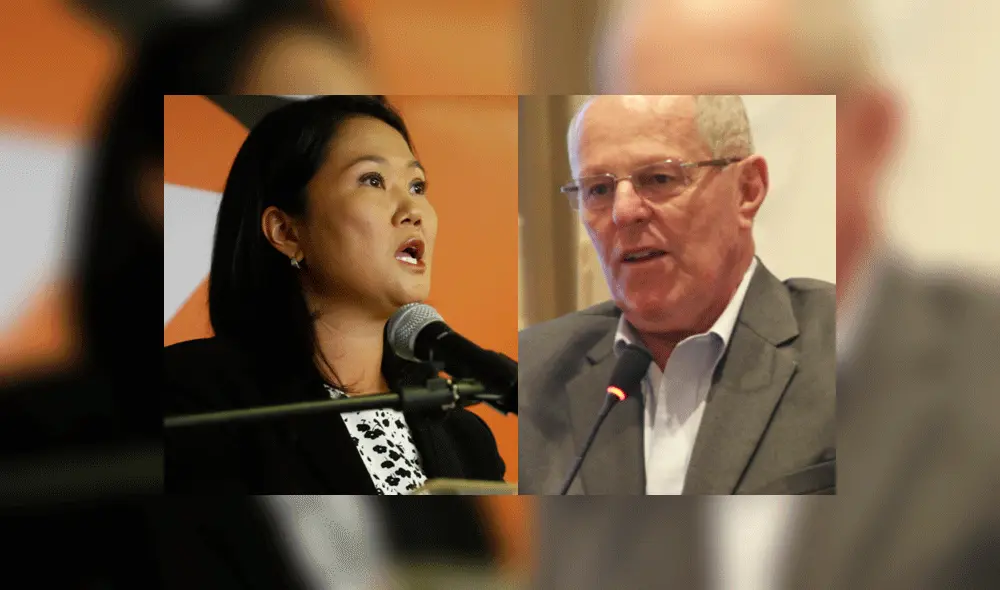 Keiko Fujimori y Pedro Pablo Kuczynski pasaron a segunda vuelta electoral el 2016. Foto: composición/La República Keiko Fujimori y Pedro Pablo Kuczynski pasaron a segunda vuelta electoral el 2016. Foto: composición/La República