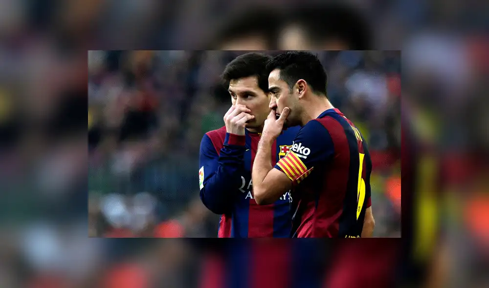 Xavi y Messi compartieron filas en el cuadro azulgrana por más de 10 años. Foto: difusión