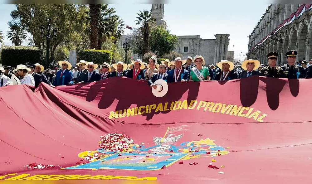 Por segundo año no se realizará el tradicional paseo de la bandera de Arequipa. Foto: archivo La Republica
