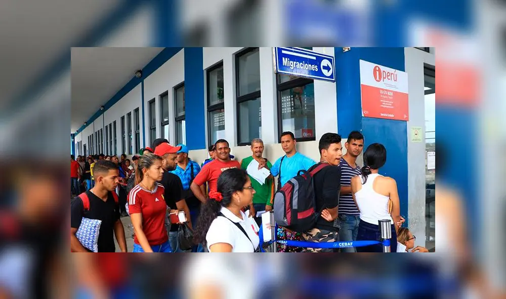 Venezolanos en Migraciones.