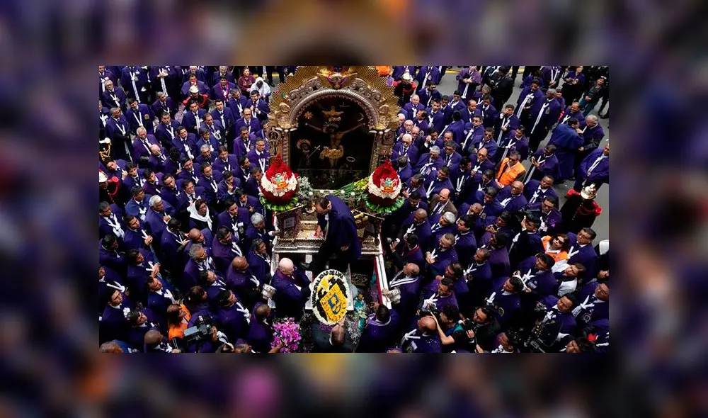 Este 2022 el Señor de los Milagros no realizará su tradicional ruta por la plaza de Armas de Lima. Foto: MML