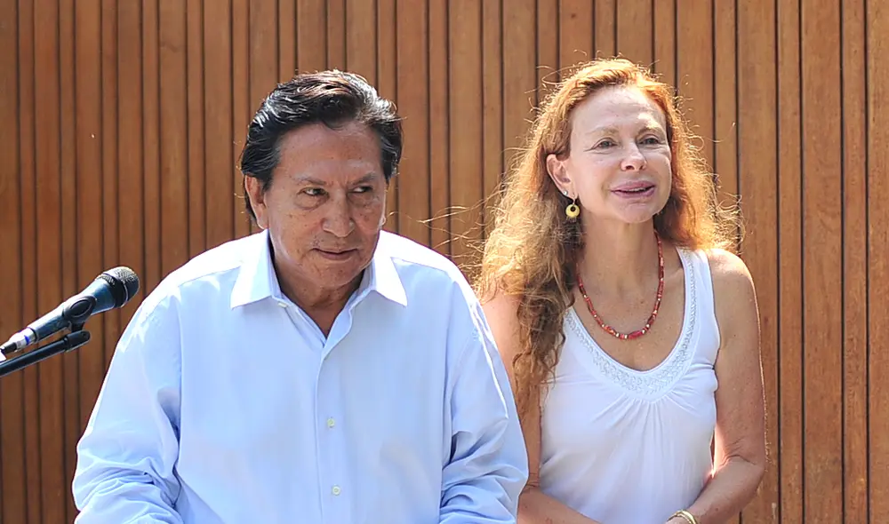 Alejandro Toledo junto a Eliane Karp. Expresidente está a un paso de ser extraditado de Estados Unidos. Foto: La República.