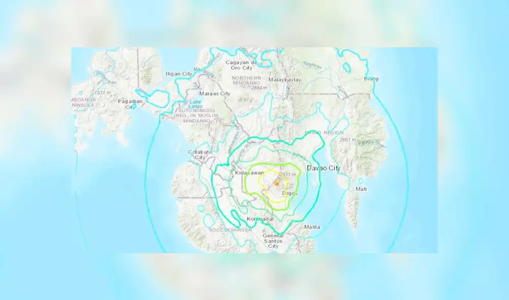 El sismo en Filipinas se produjo a una profundidad de 24,6 kilómetros. Foto: difusión