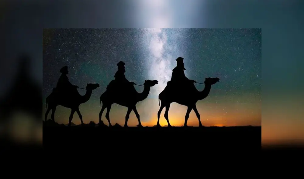 Los Reyes Magos fueron guiados por una estrella hacía el hogar del Niño Jesús. Foto: Difusión