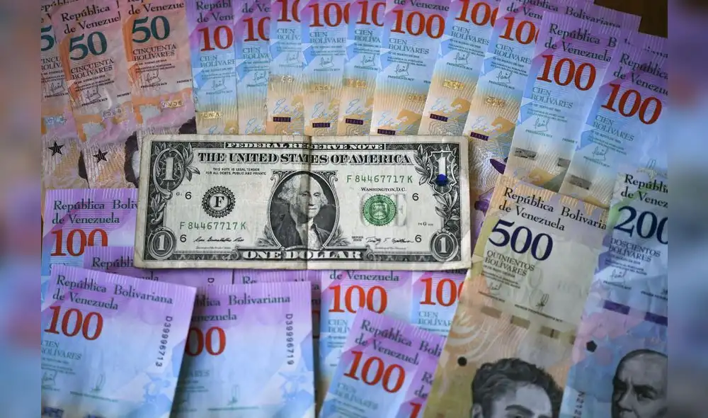 El precio del dólar en Venezuela, según DolarToday. Foto: AFP. El precio del dólar en Venezuela, según DolarToday. Foto: AFP.