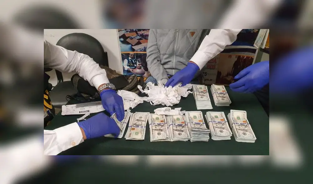 La intervenida tiene días para justificar la procedencia del dinero traído del exterior. Foto: difusión