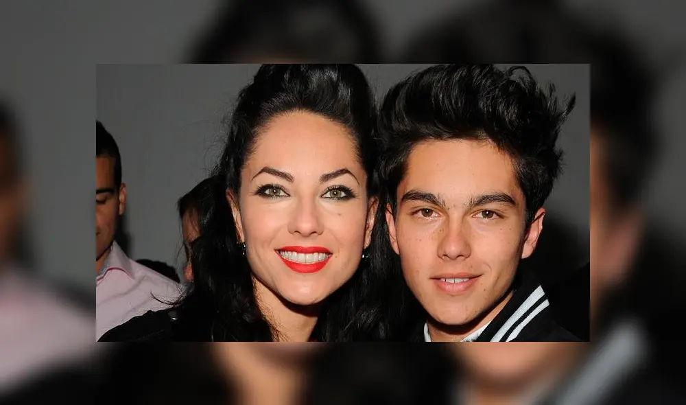 Bárbara Mori junto a su hijo Sergio Mayer Mori. Foto: Vanidades