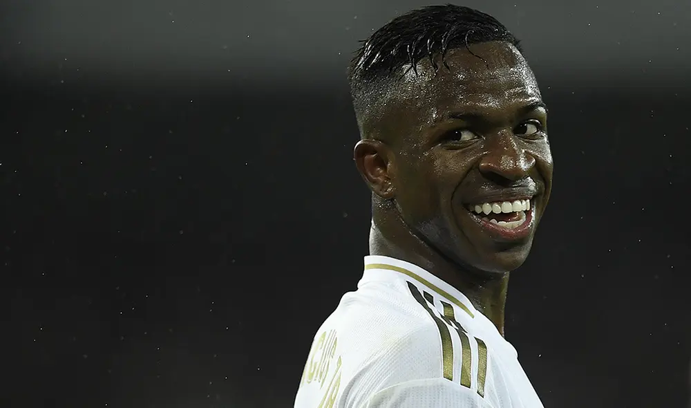 Vinicius Jr. marcó el 1-0 del partido entre Real Madrid y Barcelona. Foto: AFP
