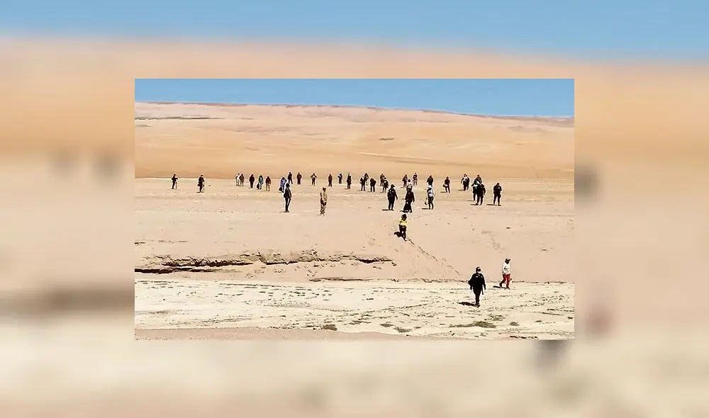Decenas de personas cruzaban este desierto para llegar hacia Perú o Chile en busca de una mejor vida. Foto: difusión Decenas de personas cruzaban este desierto para llegar hacia Perú o Chile en busca de una mejor vida. Foto: difusión