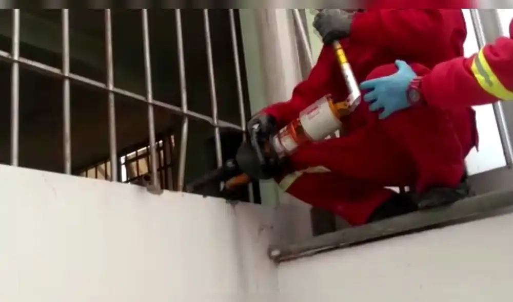 Bomberos rescataron a can luego de mucho esfuerzo. Foto: Referencial La República