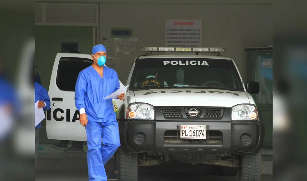 Cadáver fue trasladado a la morgue de Trujillo. Foto: URPI-GLR Cadáver fue trasladado a la morgue de Trujillo. Foto: URPI-GLR