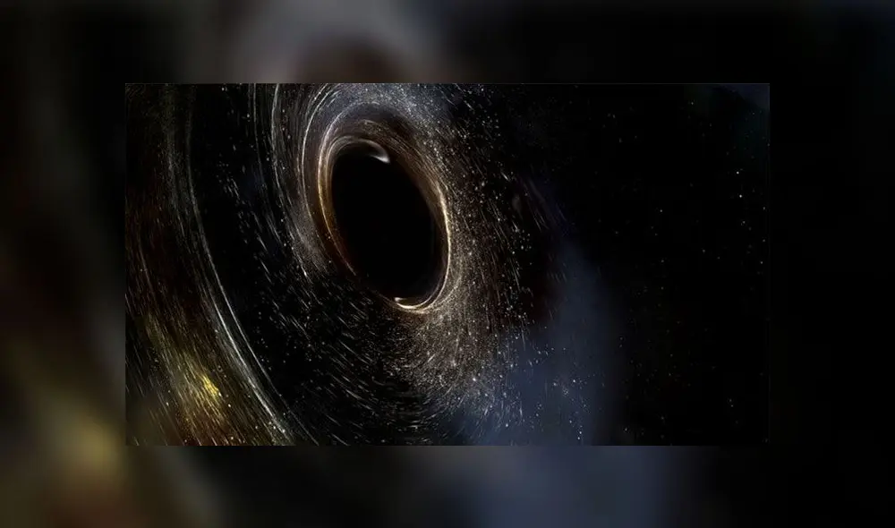 Representación de un agujero negro. Fuente: LIGO/Caltech/MIT.