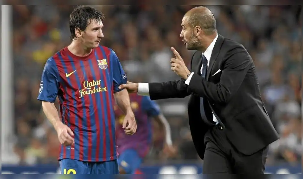 Pepe Guardiola y Lionel Messi coincidieron en el FC Barcelona durante la temporada 2008-2012. Foto: Marca Pepe Guardiola y Lionel Messi coincidieron en el FC Barcelona durante la temporada 2008-2012. Foto: Marca
