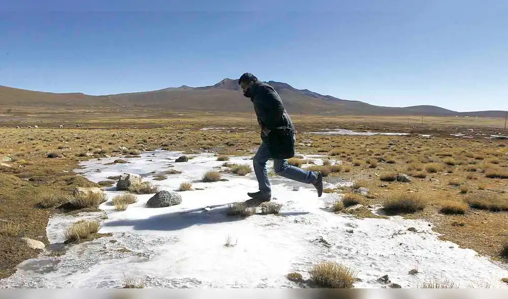 Temperaturas bajo cero se registran en varias localidades del sur. Foto: La República/Archivo