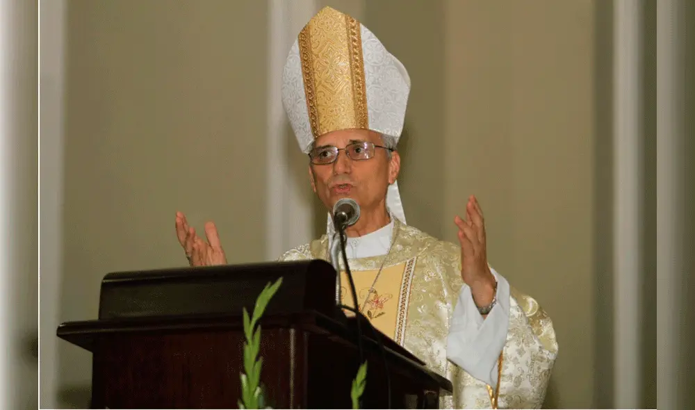 El obispo, Robert Prevot invocó a la unidad y trabajar por el bien común. Foto: La República