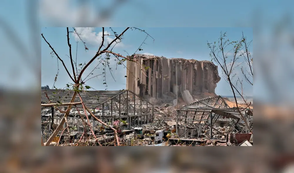 Así quedó la zona afectada por la explosión en el puerto de Beirut, en Líbano, el pasado 4 de agosto de 2020. Foto: EFE Así quedó la zona afectada por la explosión en el puerto de Beirut, en Líbano, el pasado 4 de agosto de 2020. Foto: EFE