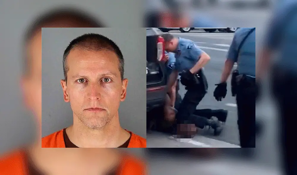 Como se recuerda, Derek Chauvin clavó su rodilla en el cuello de Floyd durante más de nueve minutos, lo que provocó su muerte. Foto: Composición/AFP