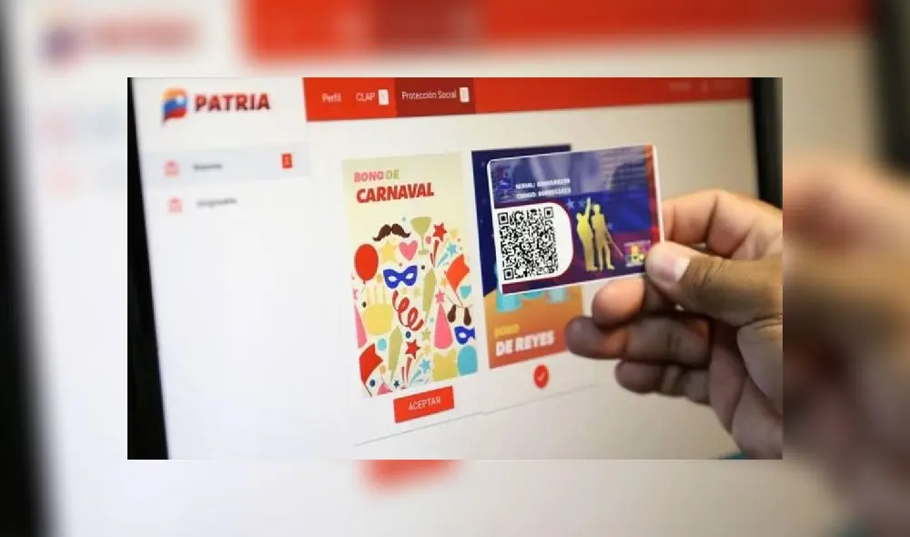 Con el Carnet de la Patria la gente puede entrar al sistema Patria y revisar si cuenta con los bonos correspondientes. Foto: difusión Con el Carnet de la Patria la gente puede entrar al sistema Patria y revisar si cuenta con los bonos correspondientes. Foto: difusión