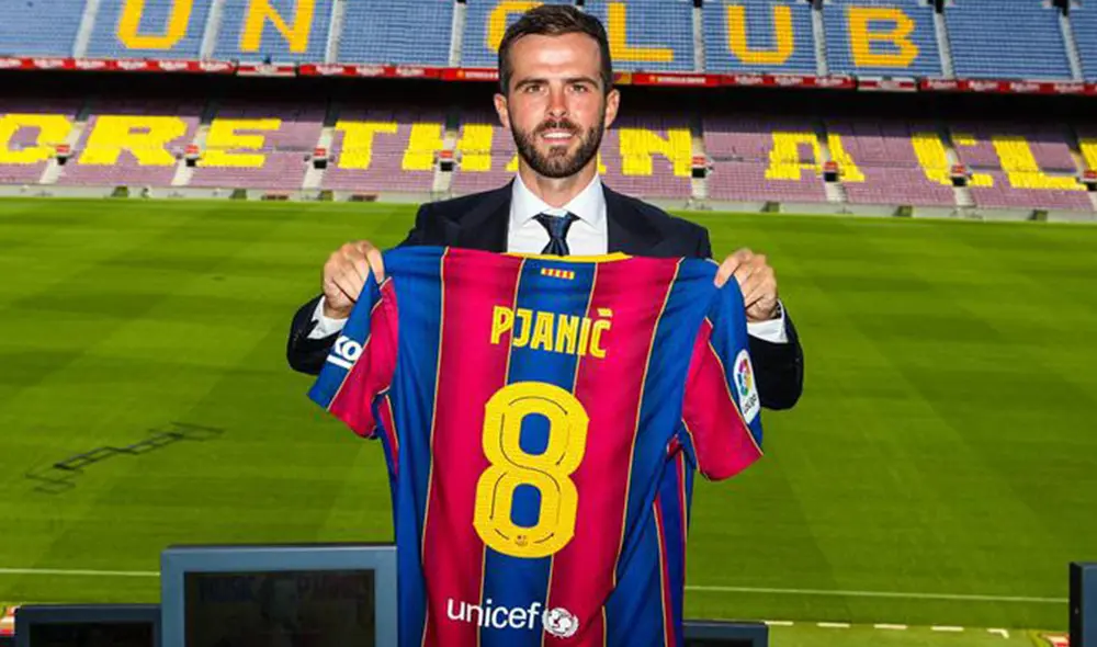 Miralem Pjanic llegó al Barcelona procedente de la Juventus. Foto: Prensa Barcelona