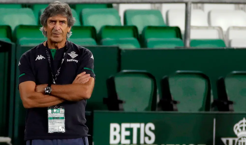 Manuel Pellegrini asumió la dirección del Betis en el 2020. Foto: AFP Manuel Pellegrini asumió la dirección del Betis en el 2020. Foto: AFP