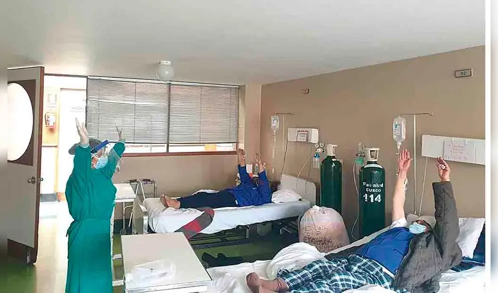 Los pacientes que consiguen recuperarse de la COVID quedan con algunas secuelas. Eso les obliga a someterse a ejercicios de rehabilitación. Foto: difusión