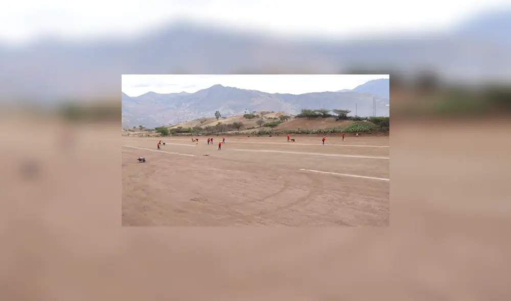 Terreno había sido arreglado momentáneamente para vuelos. Foto: Gore La Libertad