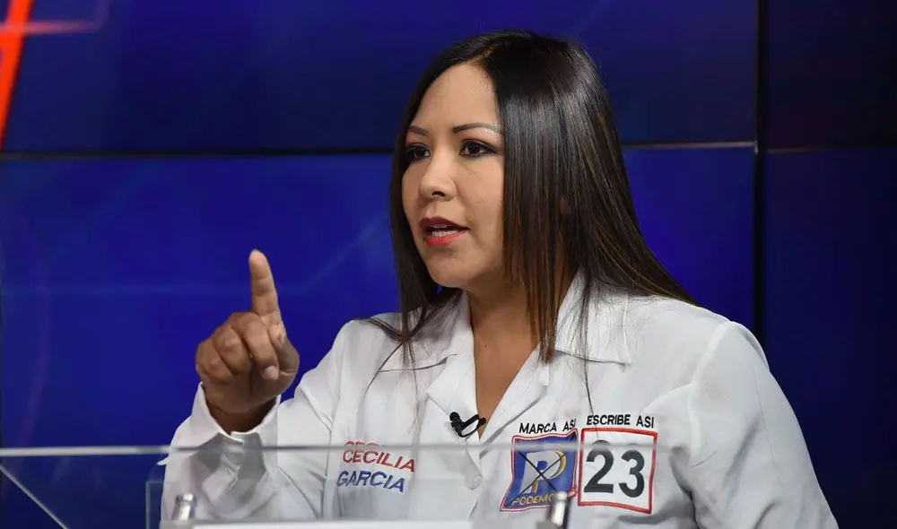 Cecilia García, congresista por Podemos Perú. Foto: La República