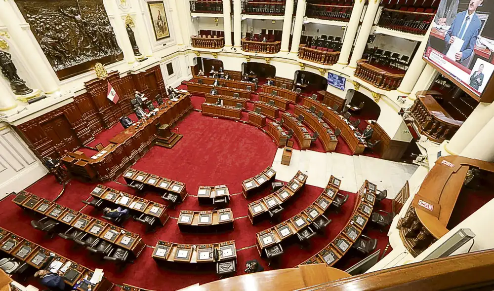Pleno virtual del Congreso. Foto: Difusión Pleno virtual del Congreso. Foto: Difusión