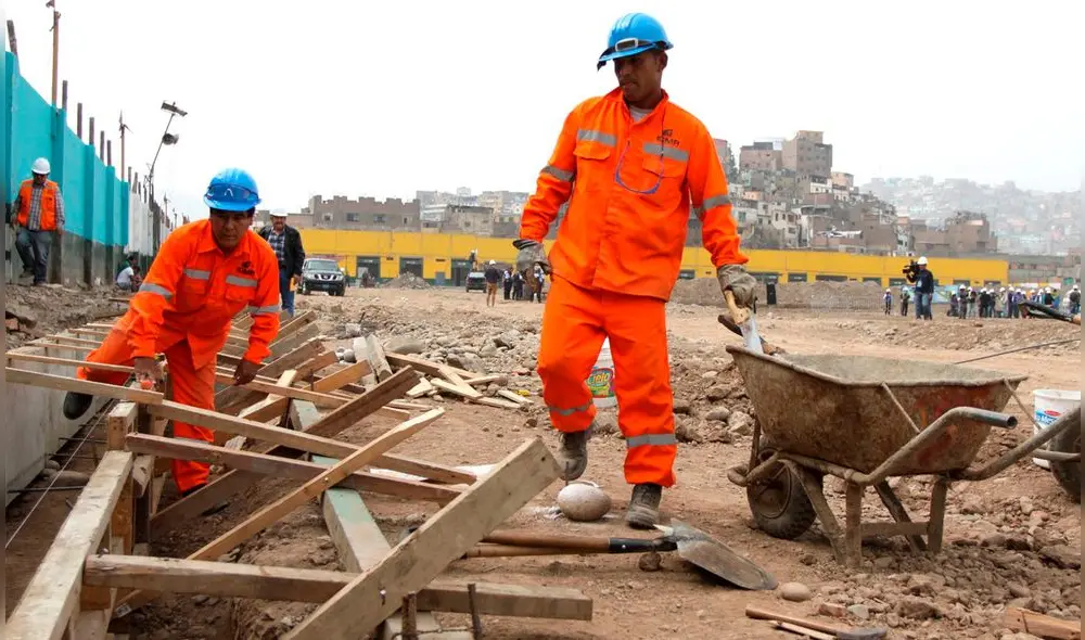 El empleo formal en el sector construcción retrocedió un 25% en comparación al 2019. Foto: difusión