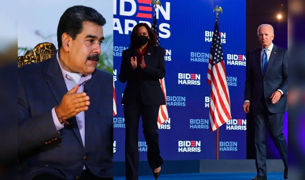 Nicolás Maduro felicitó a Joe Biden cuando ganó las elecciones de EE. UU.: composición LR / AFP Nicolás Maduro felicitó a Joe Biden cuando ganó las elecciones de EE. UU.: composición LR / AFP