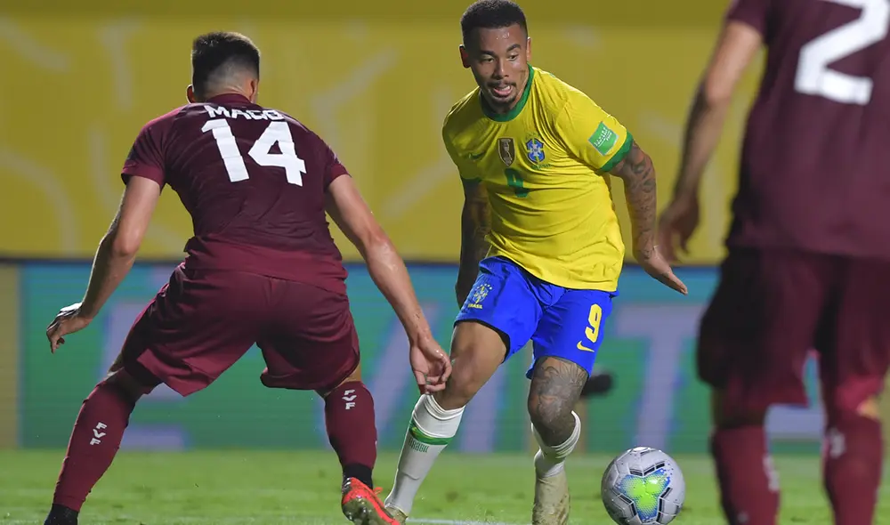 Brasil ocupa el primer lugar de las Eliminatorias Qatar 2022, mientras que Venezuela permanece en el último. Foto: AFP Brasil ocupa el primer lugar de las Eliminatorias Qatar 2022, mientras que Venezuela permanece en el último. Foto: AFP
