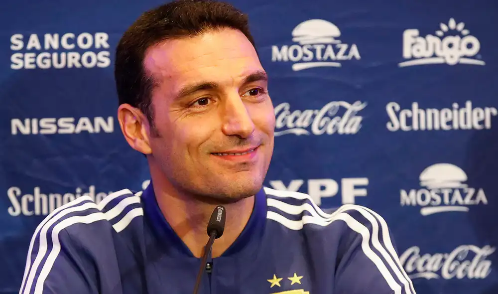 Lionel Scaloni en conferencia de prensa previa al partido ante Venezuela. Foto: AFP. Foto: AFP Lionel Scaloni en conferencia de prensa previa al partido ante Venezuela. Foto: AFP. Foto: AFP