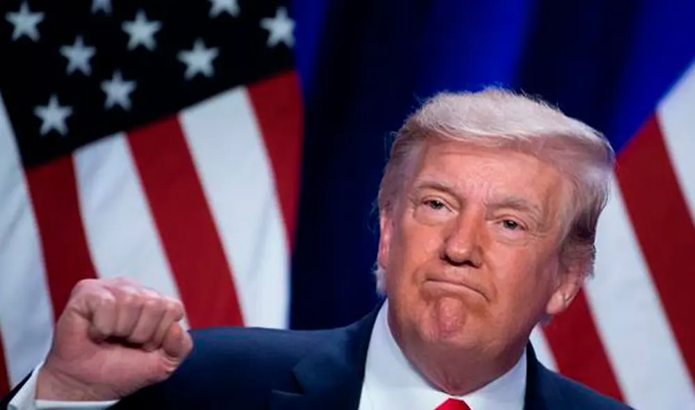 Trump parece empezar a quedarse solo en esta ‘guerra’. Solo cuenta con el apoyo de su familia. Foto: AFP