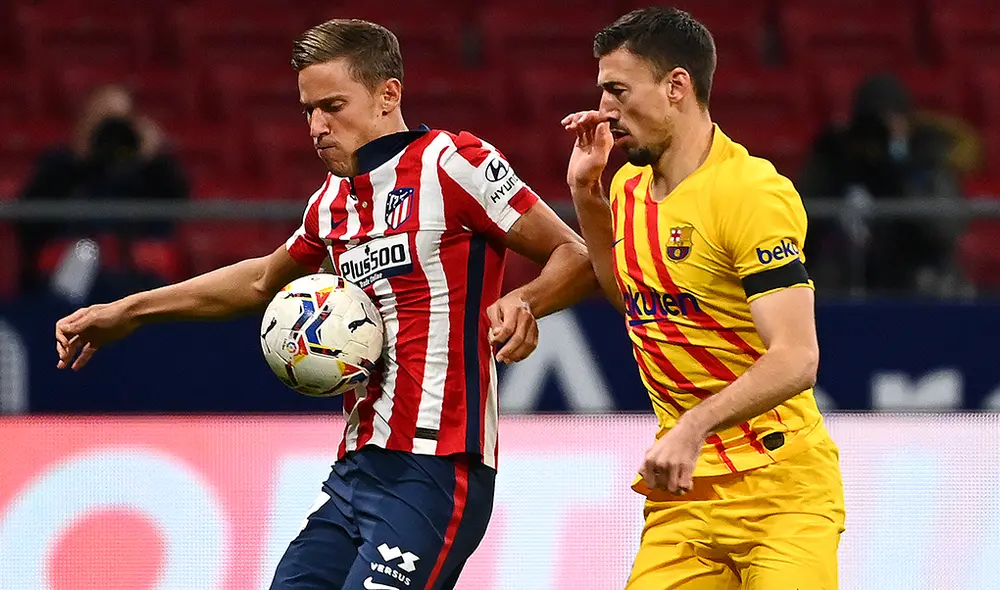 Atlético Madrid recibe en el Wanda Metropolitano al Barcelona este sábado 2 de octubre del 2021. Foto: AFP