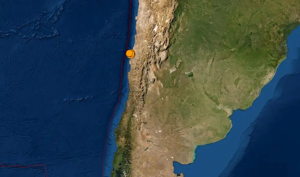 Sismo de mediana magnitud se registró en zona central de Chile. Foto: Google