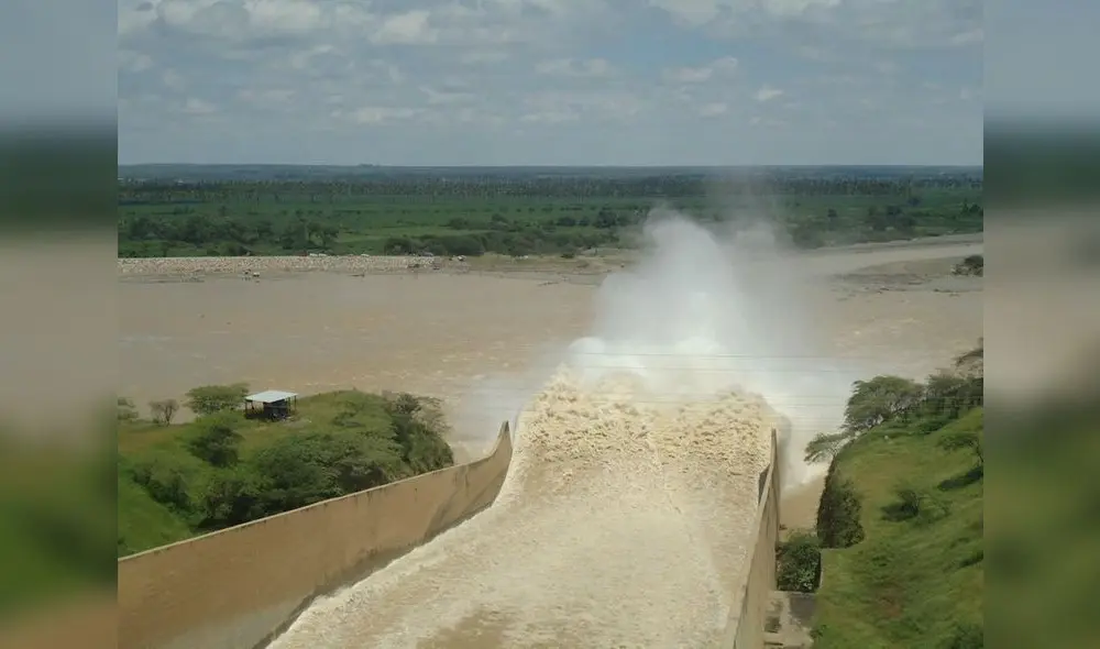 La represa Poechos ha llegado al máximo nivel de su capacidad. Foto: La República La represa Poechos ha llegado al máximo nivel de su capacidad. Foto: La República