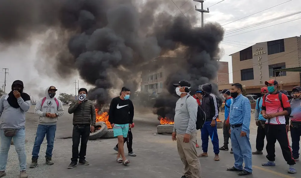 En diciembre del 2020 ocurrió el paro agrario en Virú, en el que hubo fallecidos. Foto: Jaime Mendoza/La República