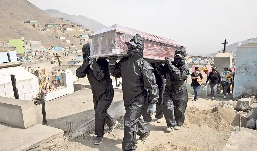 El promedio de muertes son de 199 al día. Foto: Jorge Cerdán/La República El promedio de muertes son de 199 al día. Foto: Jorge Cerdán/La República